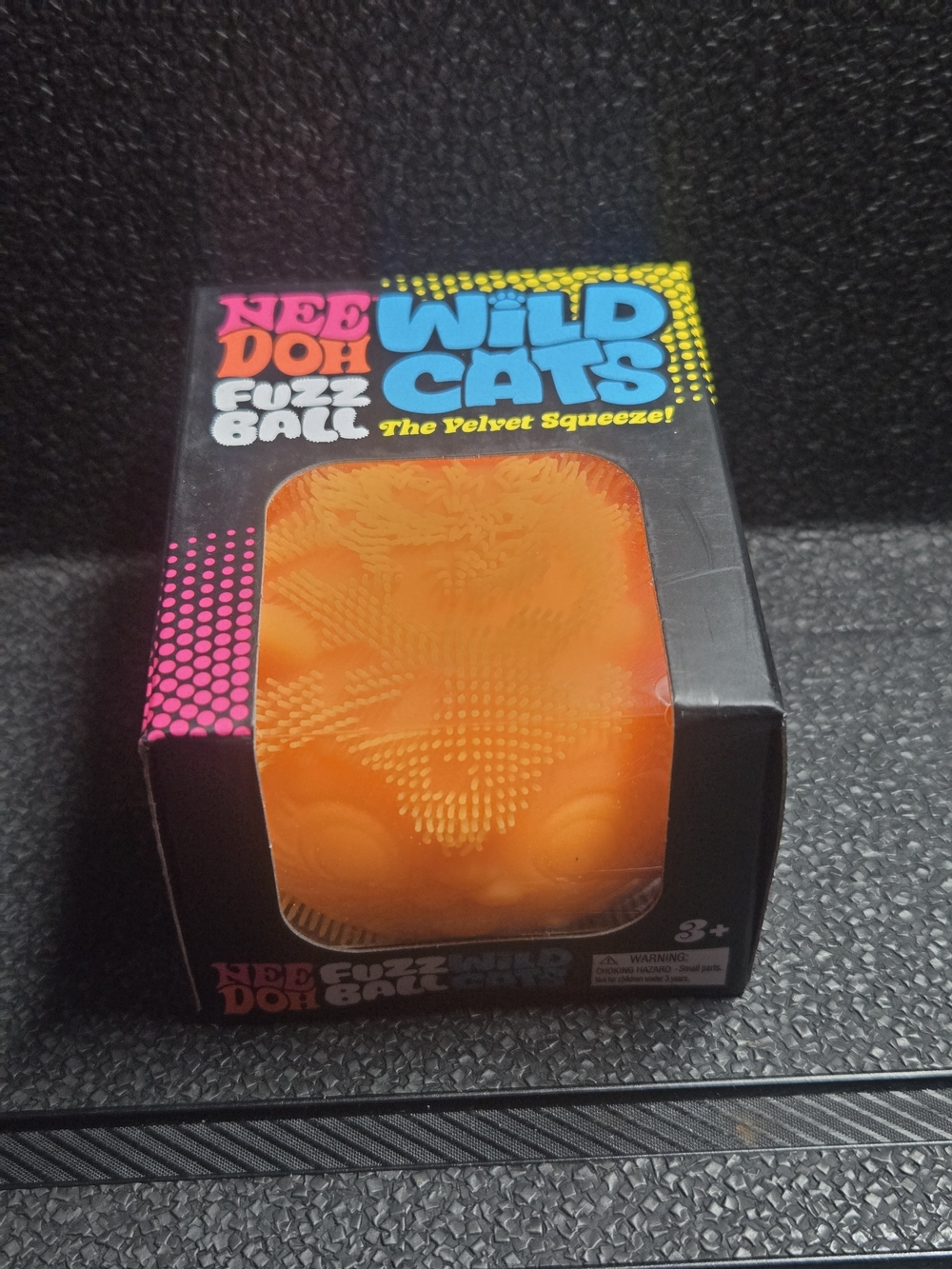 Needoh Orange Fuzzball Wildcat
